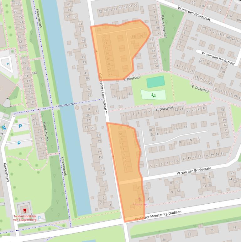 Kaart van postcodegebied 1444HN.