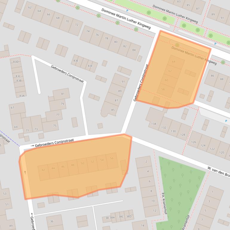 Kaart van postcodegebied 1444HP.