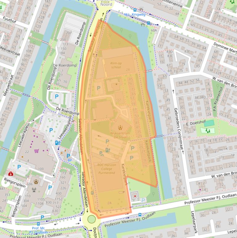 Kaart van postcodegebied 1444HV.
