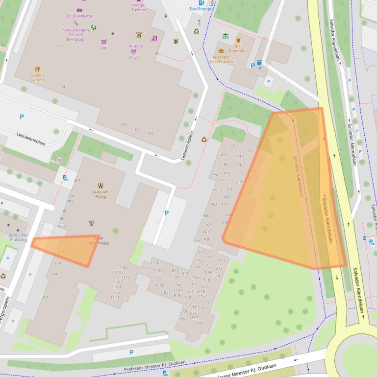 Kaart van postcodegebied 1444TD.