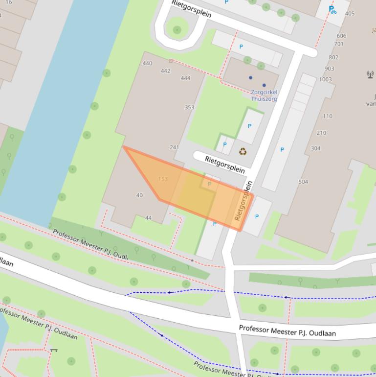 Kaart van postcodegebied 1444TE.