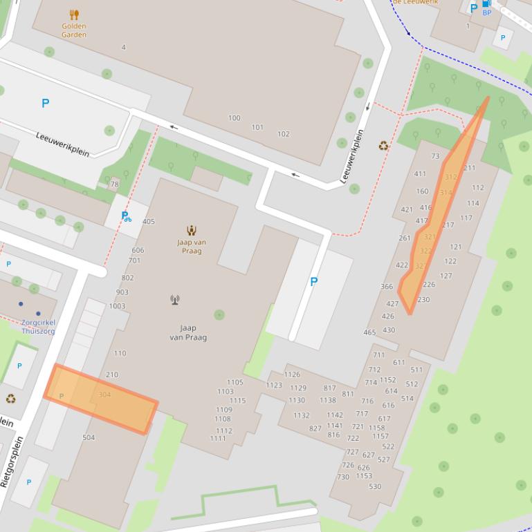 Kaart van postcodegebied 1444TL.