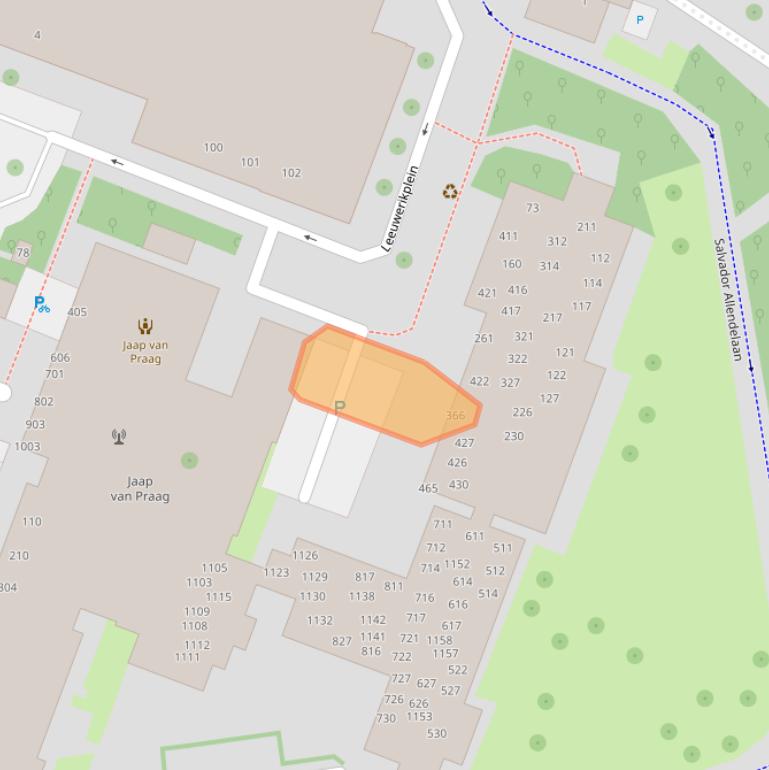 Kaart van postcodegebied 1444TN.