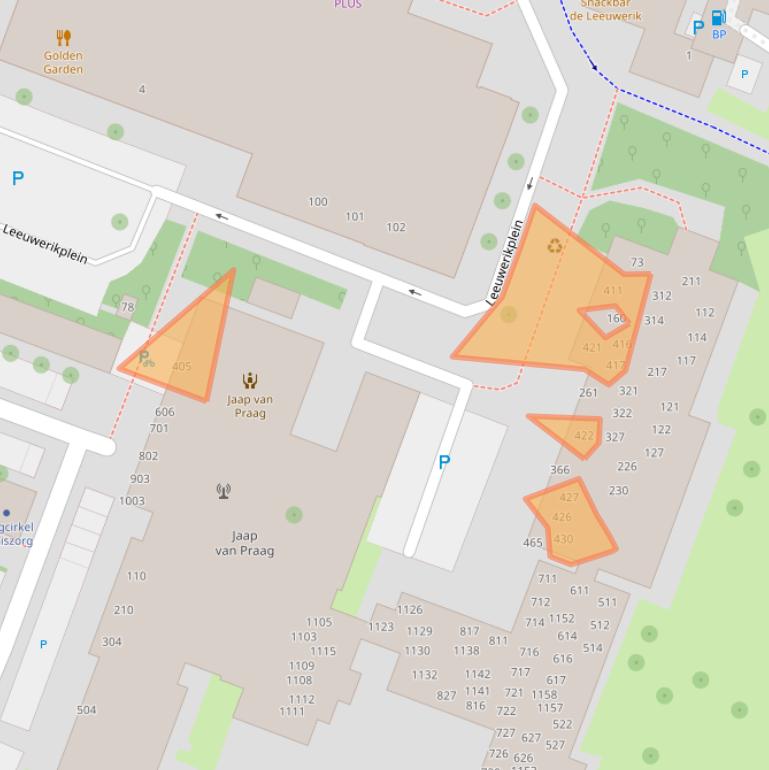 Kaart van postcodegebied 1444TP.