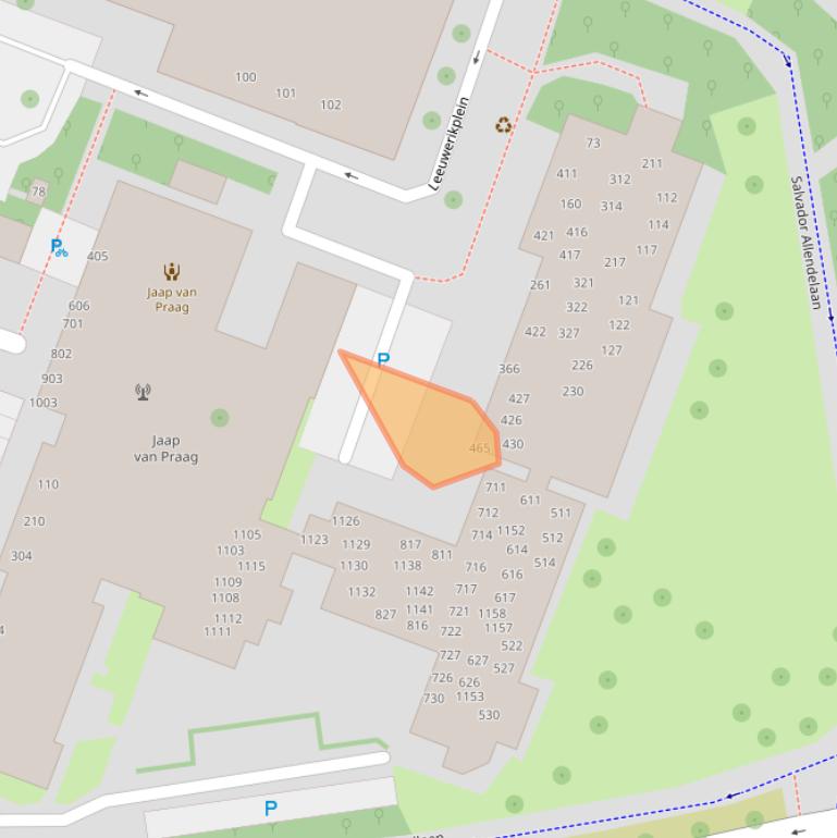 Kaart van postcodegebied 1444TS.