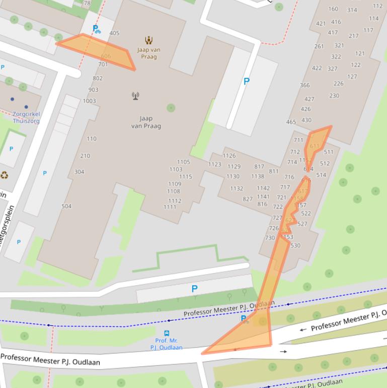 Kaart van postcodegebied 1444TV.