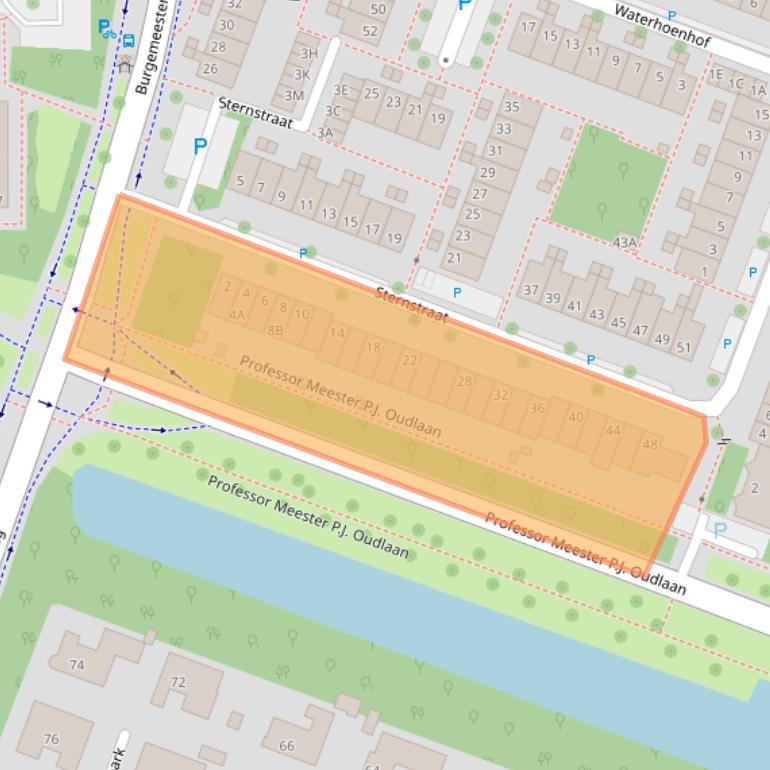 Kaart van postcodegebied 1444VB.