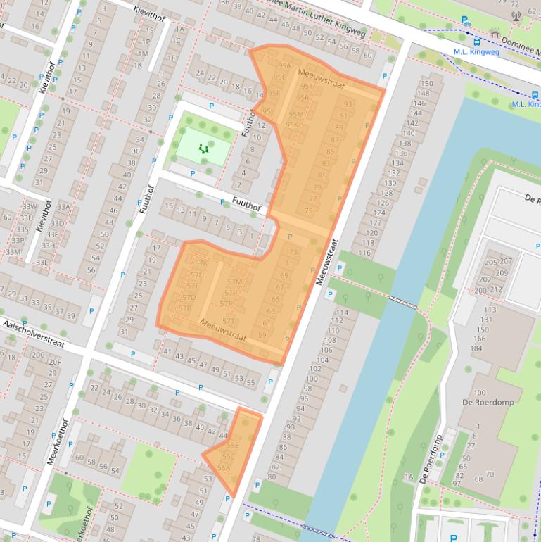 Kaart van postcodegebied 1444VD.