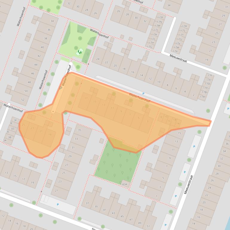 Kaart van postcodegebied 1444VK.
