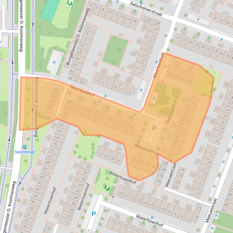 Kaart van postcodegebied 1444VN.