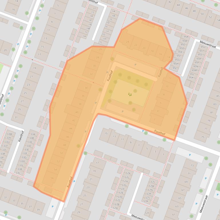 Kaart van postcodegebied 1444VV.