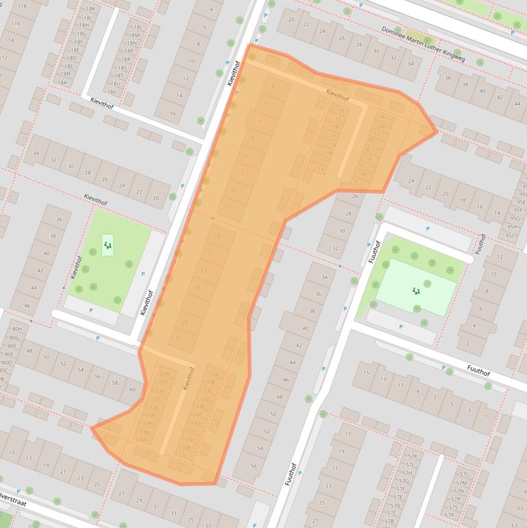Kaart van postcodegebied 1444VW.