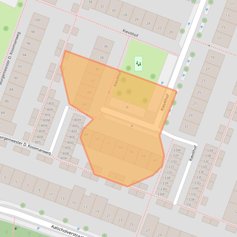 Kaart van postcodegebied 1444VZ.