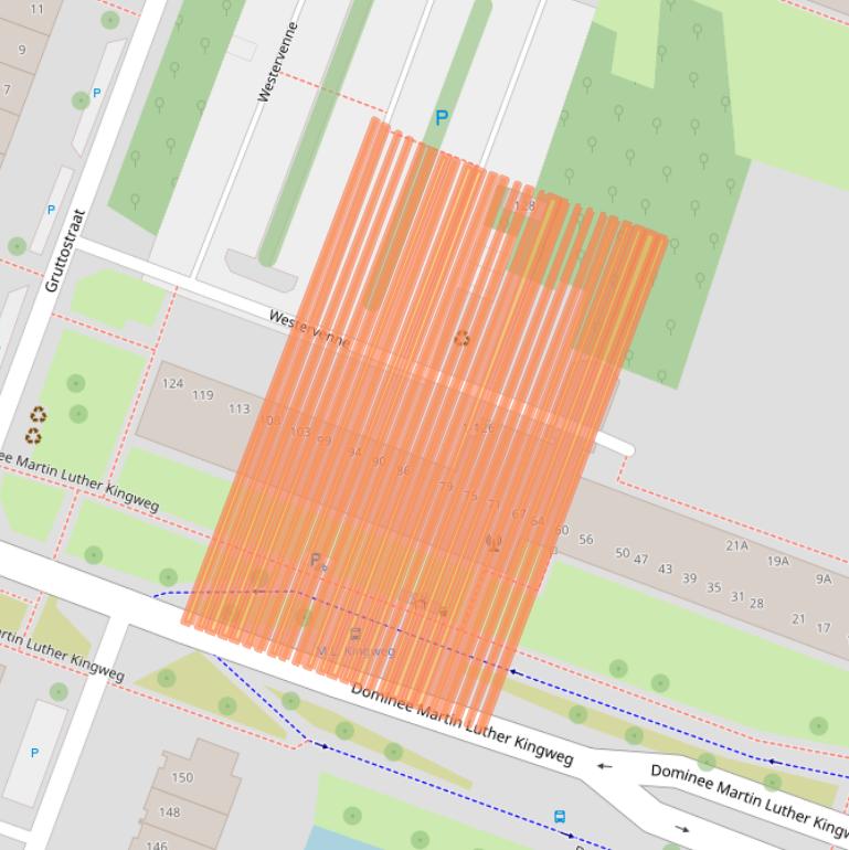 Kaart van postcodegebied 1444WD.