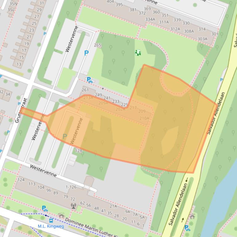 Kaart van postcodegebied 1444WJ.