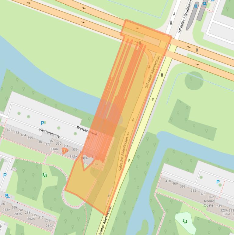 Kaart van postcodegebied 1444WN.