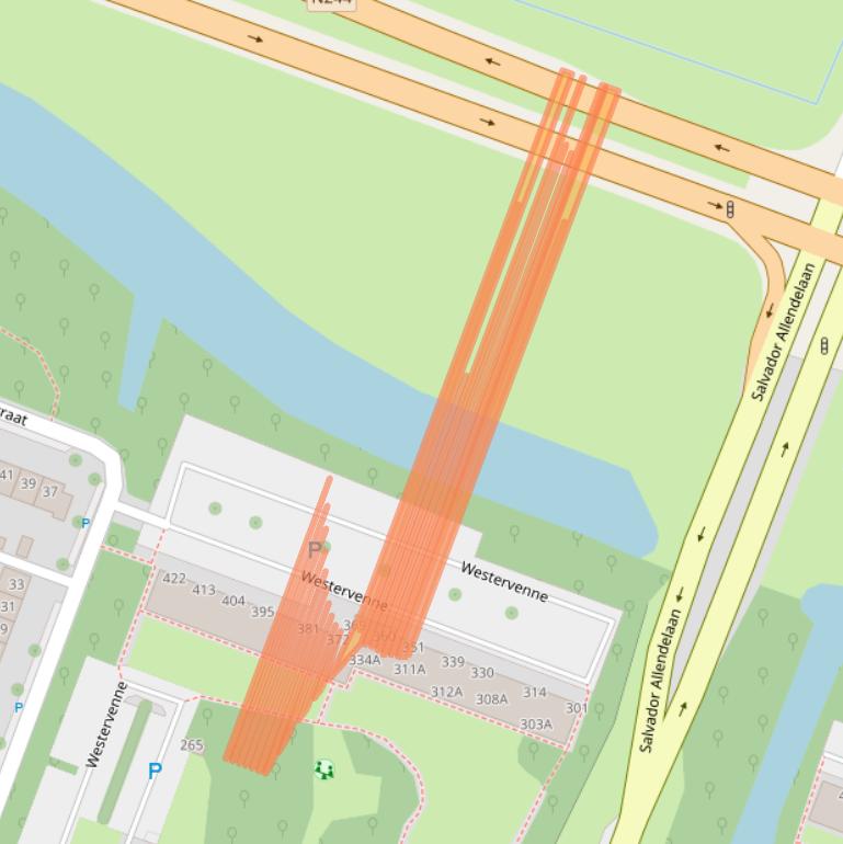 Kaart van postcodegebied 1444WV.