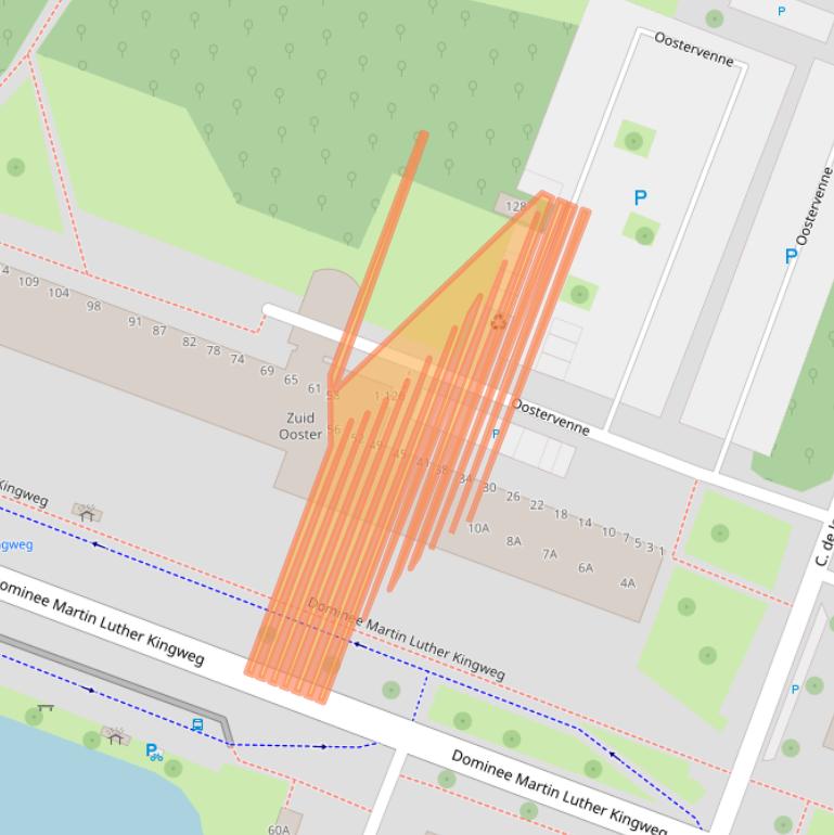 Kaart van postcodegebied 1444XB.