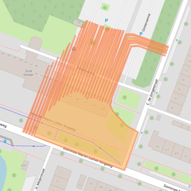 Kaart van postcodegebied 1444XE.