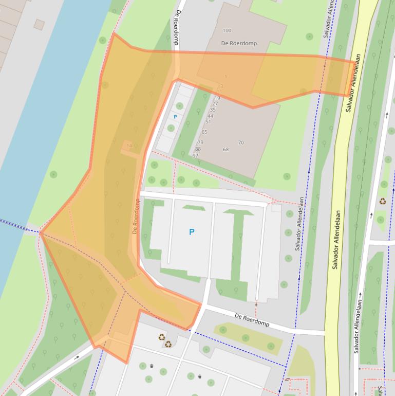 Kaart van postcodegebied 1444XT.