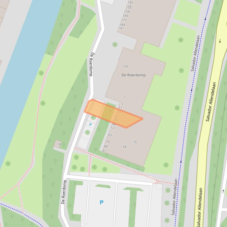 Kaart van postcodegebied 1444XV.