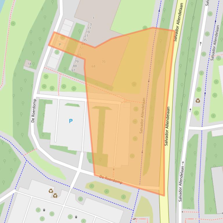 Kaart van postcodegebied 1444XW.