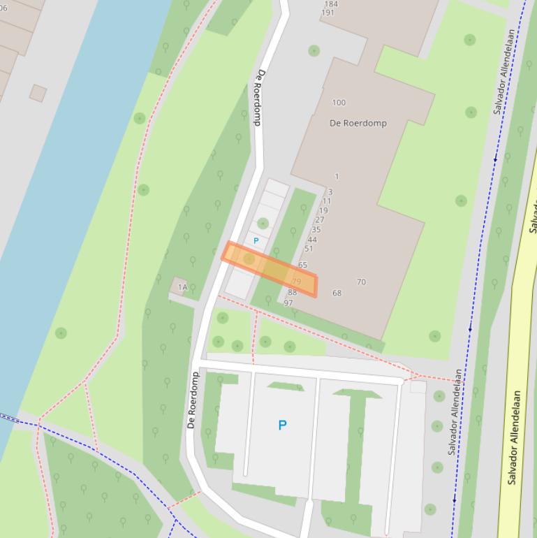 Kaart van postcodegebied 1444XX.