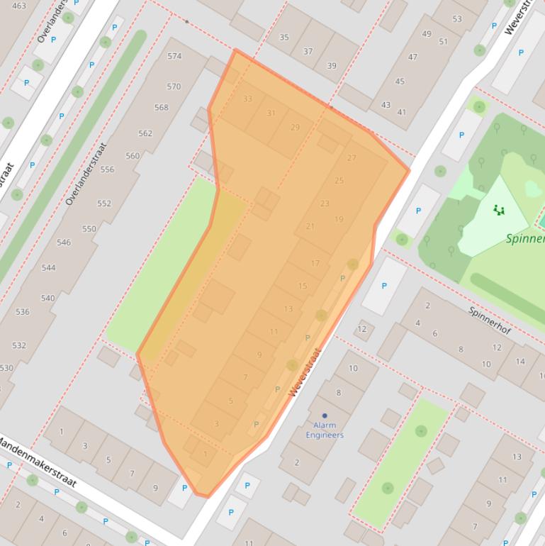 Kaart van postcodegebied 1445BC.