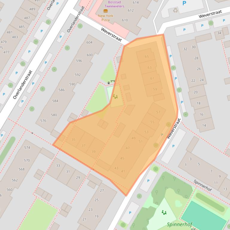 Kaart van postcodegebied 1445BD.