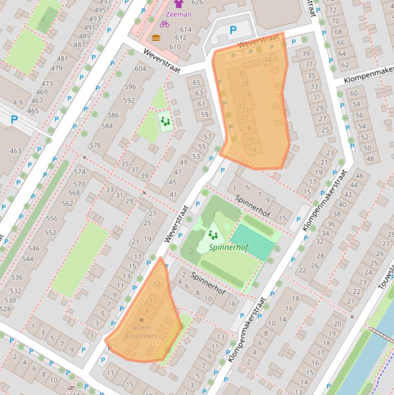 Kaart van postcodegebied 1445BE.