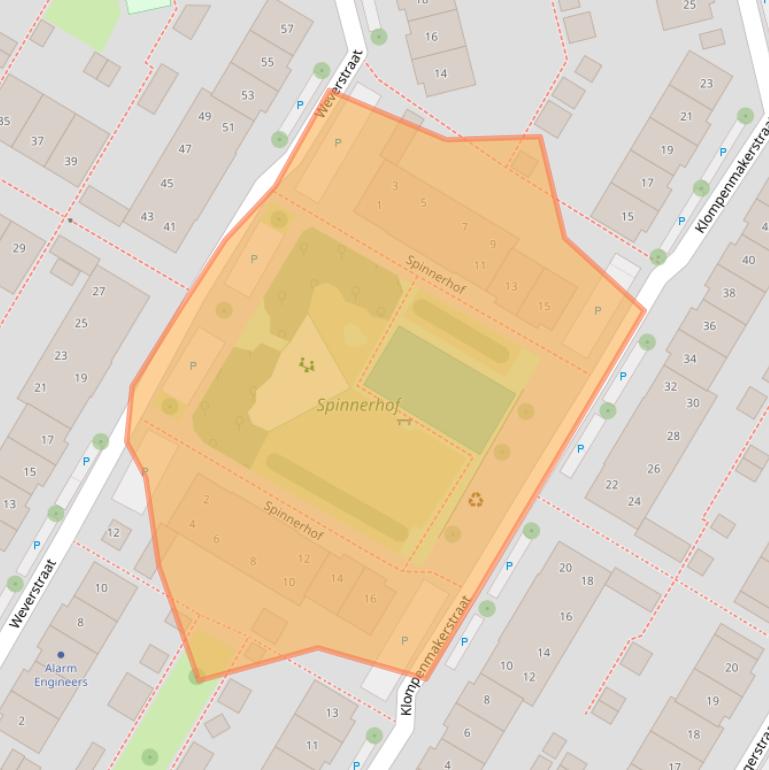 Kaart van postcodegebied 1445BG.