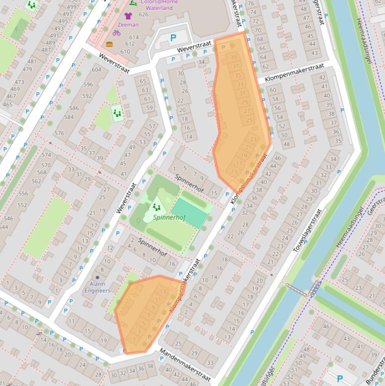 Kaart van postcodegebied 1445BH.