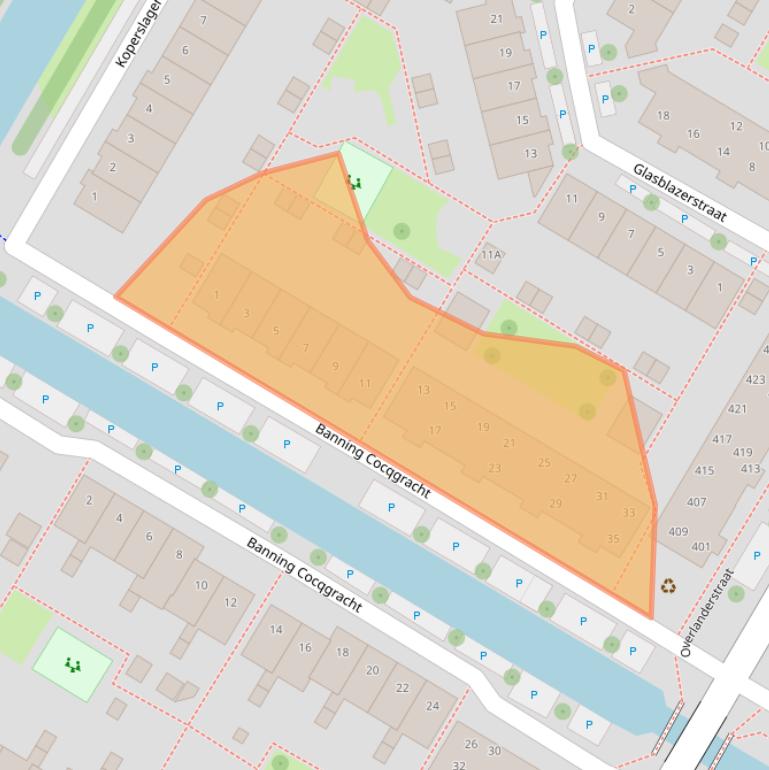 Kaart van postcodegebied 1445BT.