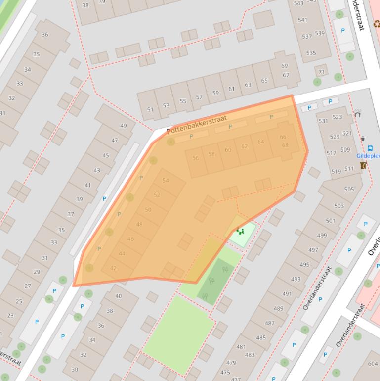 Kaart van postcodegebied 1445CK.