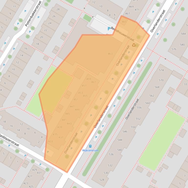 Kaart van postcodegebied 1445CN.