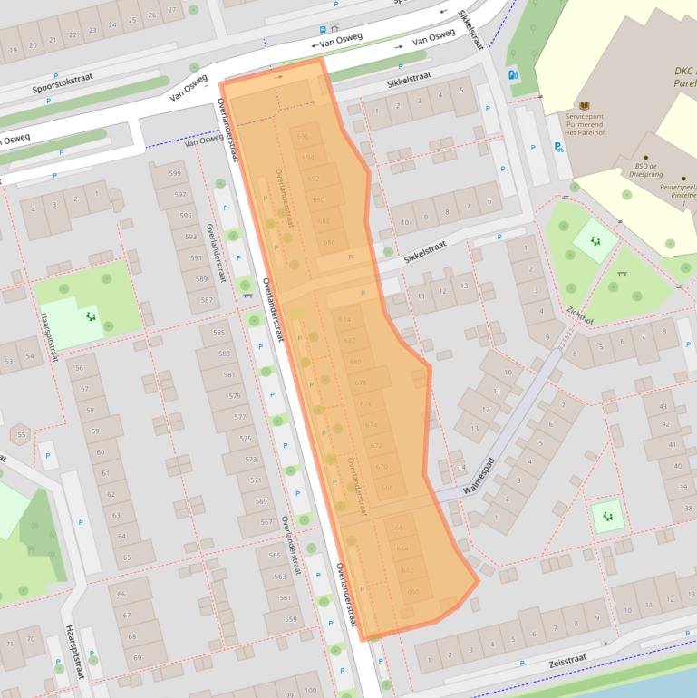 Kaart van postcodegebied 1445CX.