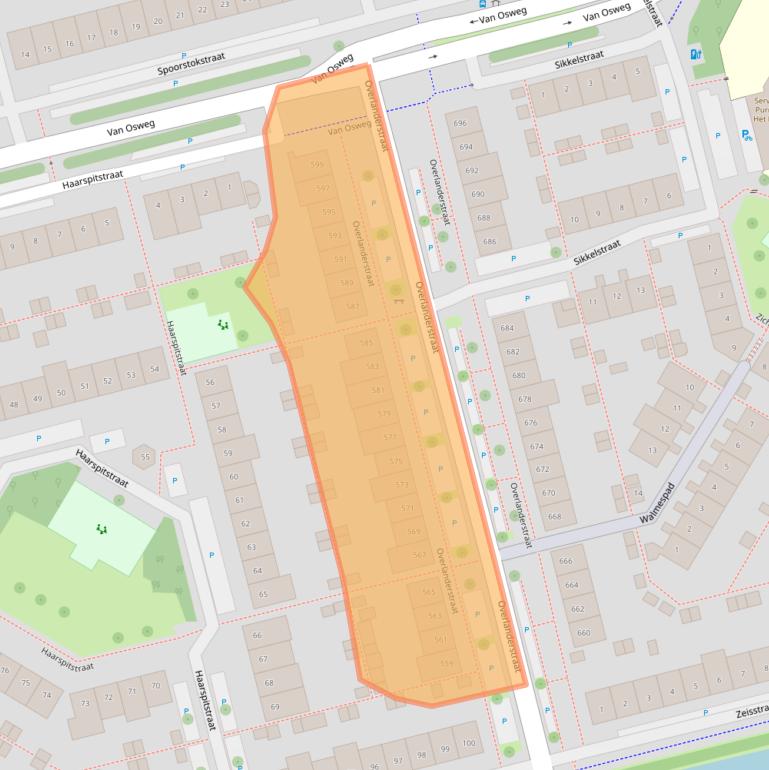 Kaart van postcodegebied 1445CZ.
