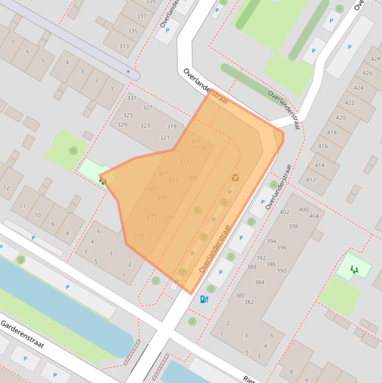 Kaart van postcodegebied 1445DS.