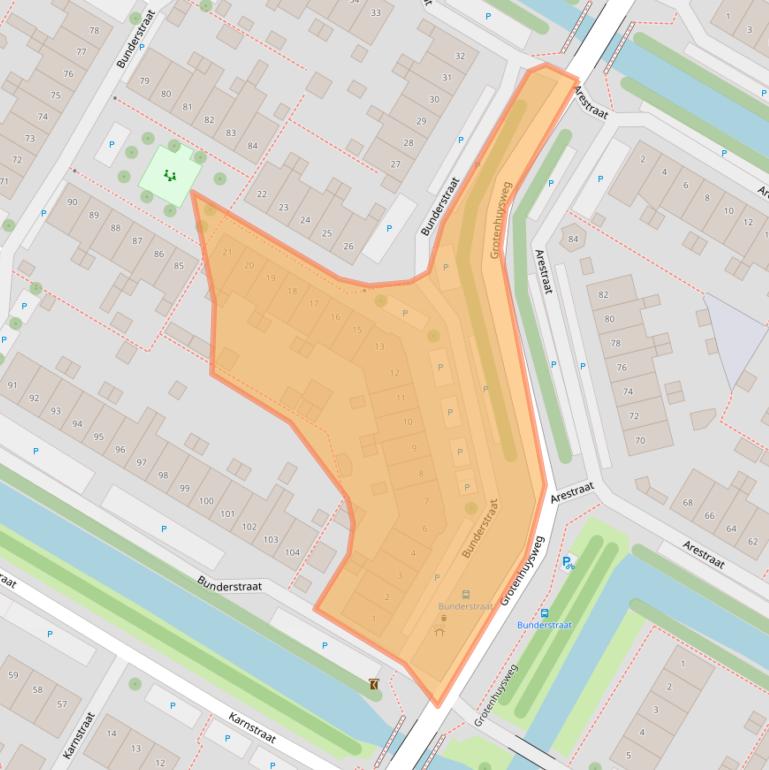 Kaart van postcodegebied 1445EC.