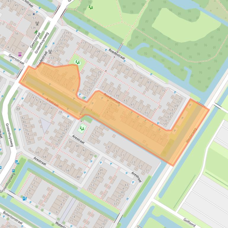 Kaart van postcodegebied 1445EM.