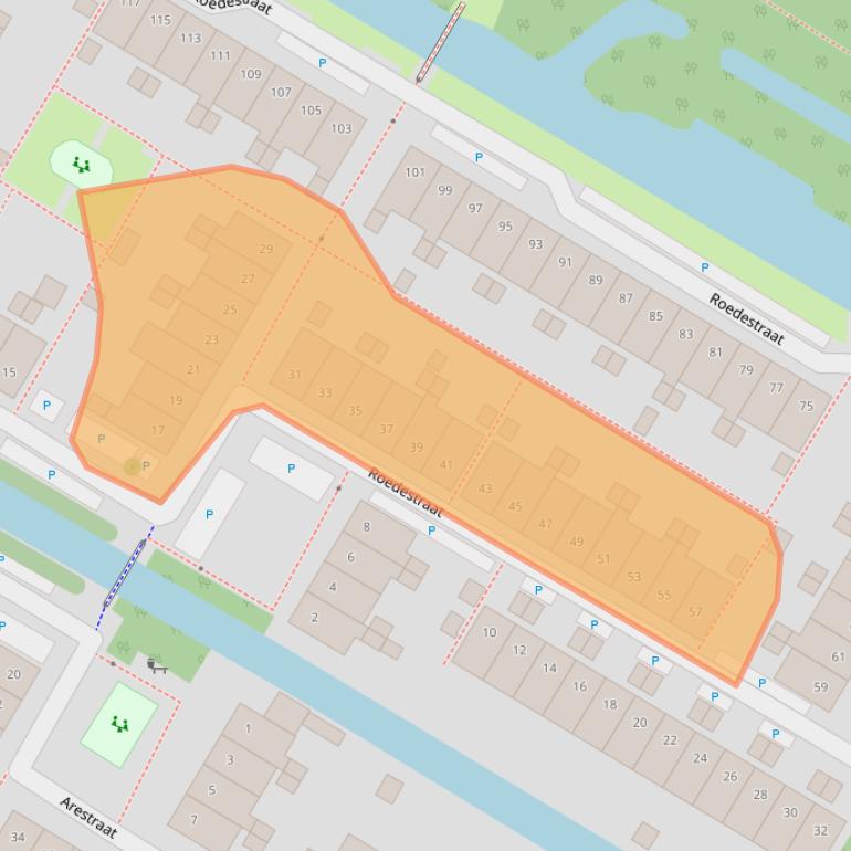 Kaart van postcodegebied 1445EN.