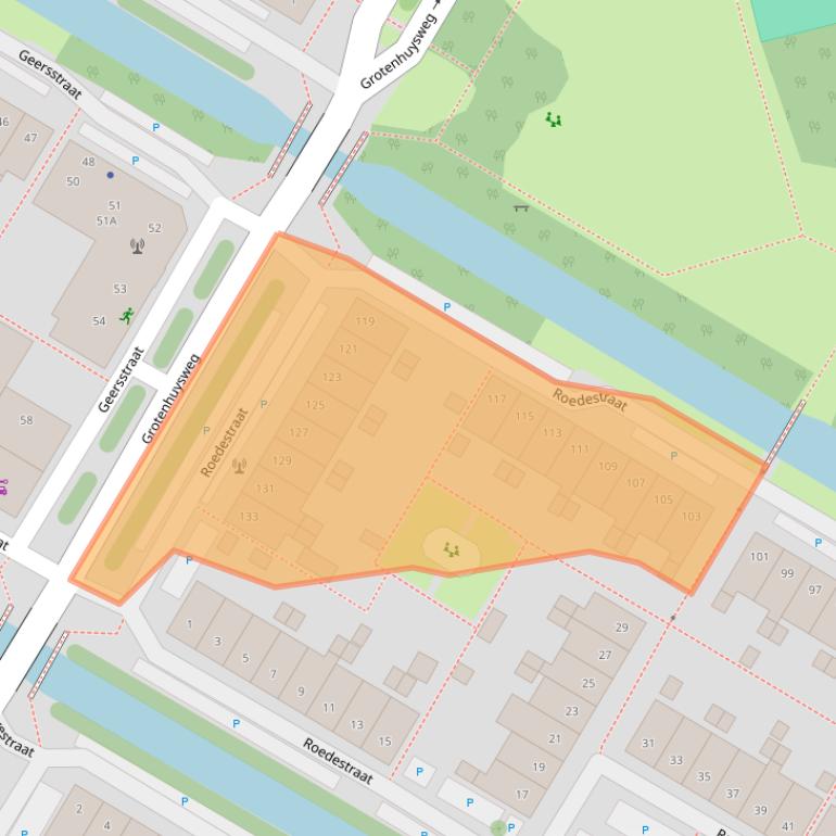 Kaart van postcodegebied 1445ER.