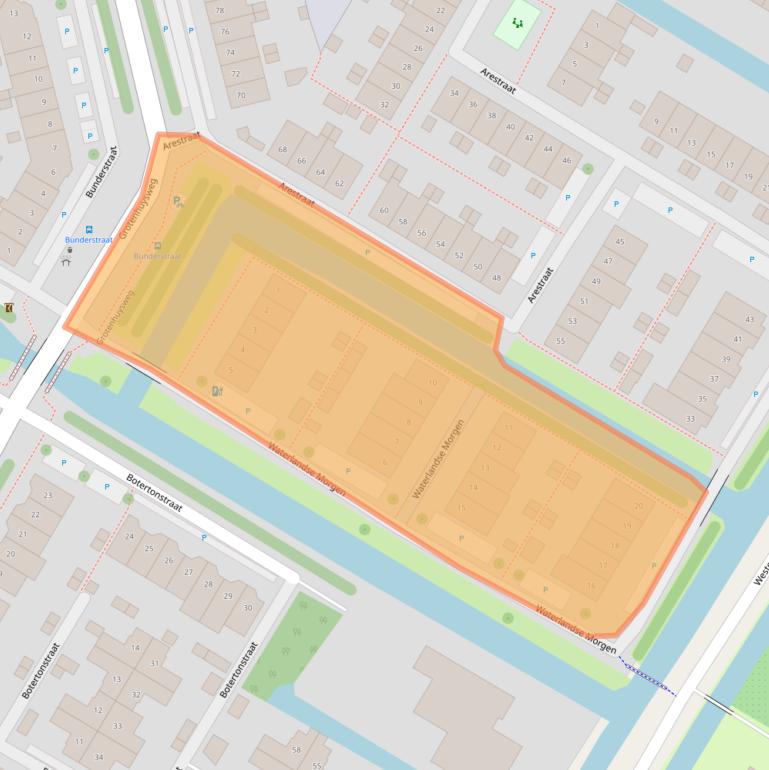 Kaart van postcodegebied 1445ES.