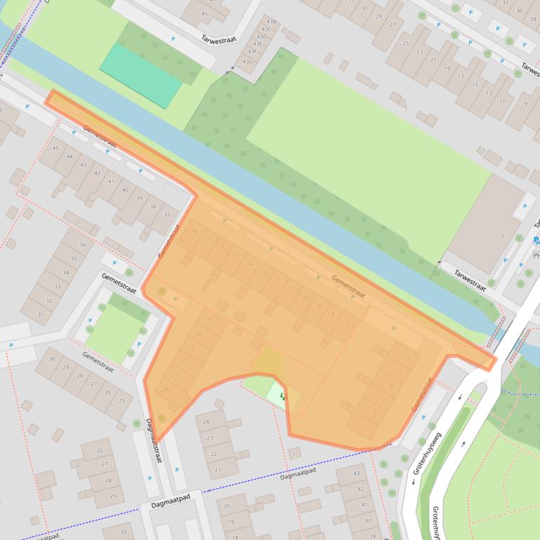 Kaart van postcodegebied 1445GE.