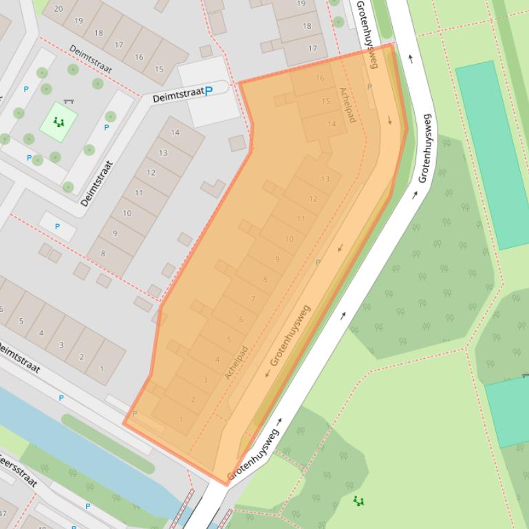 Kaart van postcodegebied 1445GJ.