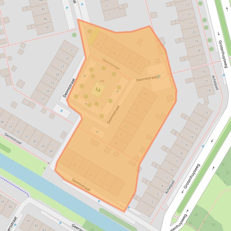 Kaart van postcodegebied 1445GM.