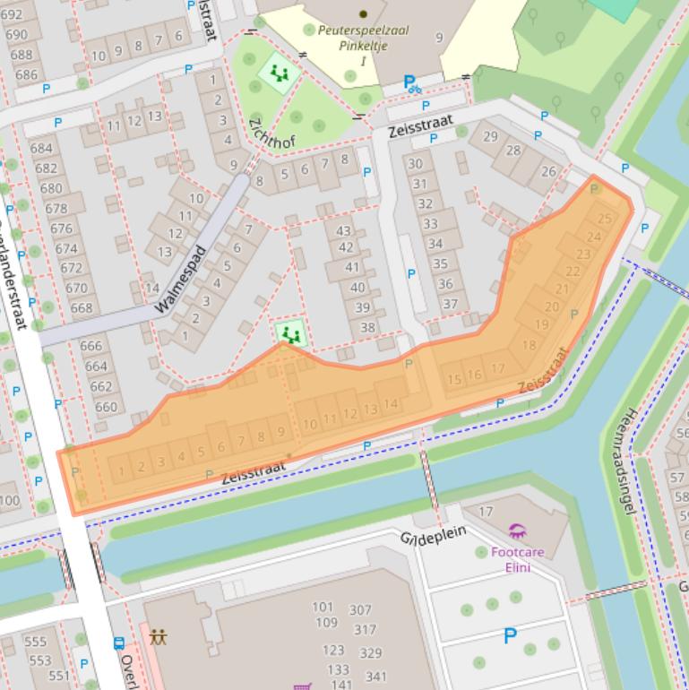 Kaart van postcodegebied 1445HA.