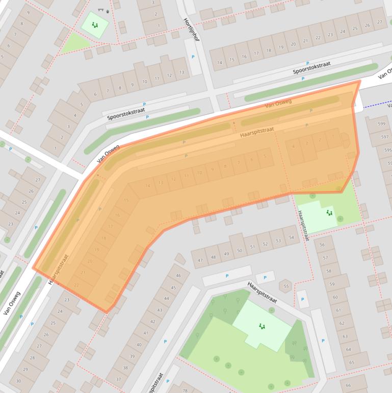 Kaart van postcodegebied 1445HG.
