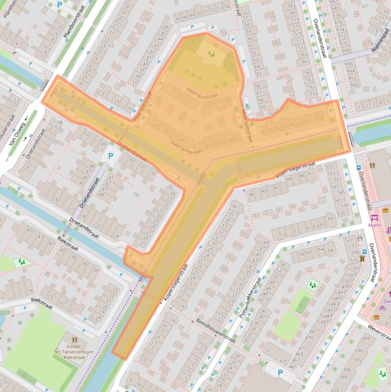 Kaart van postcodegebied 1445HK.