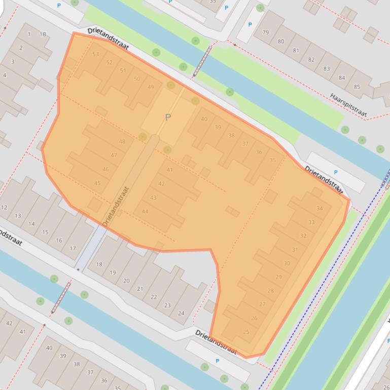 Kaart van postcodegebied 1445HM.